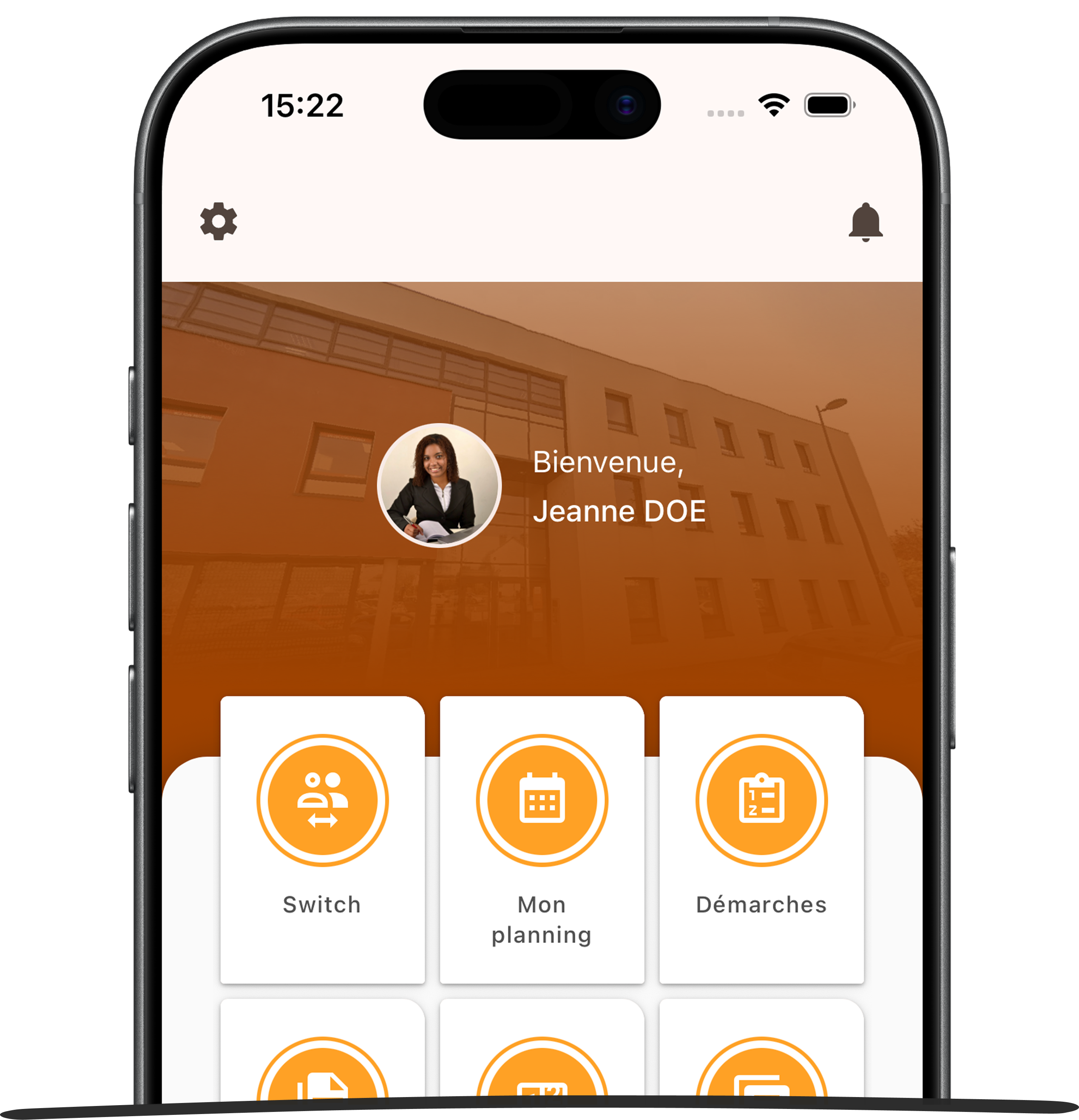 App myhra — tableau de bord